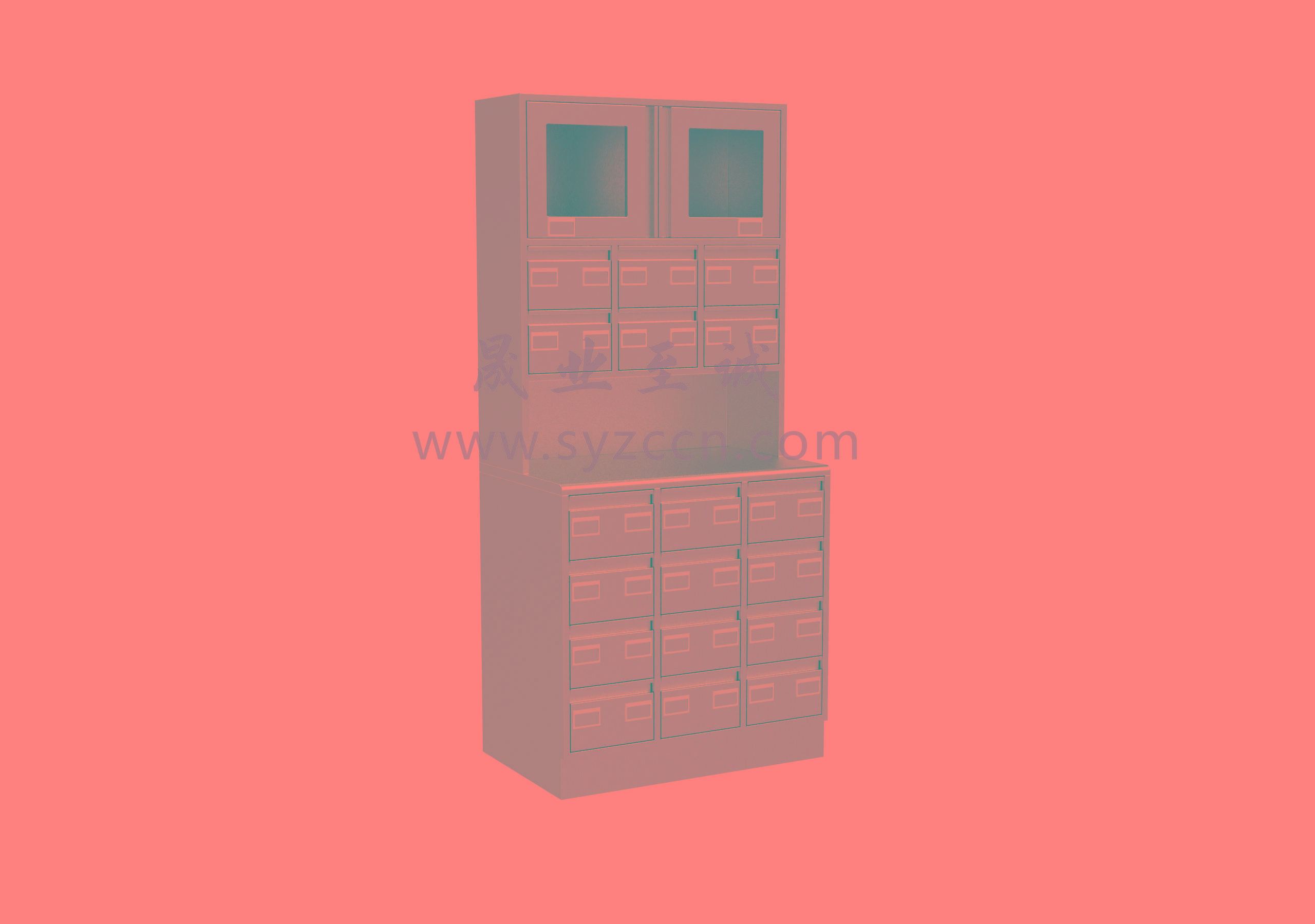 不銹鋼單面中藥柜